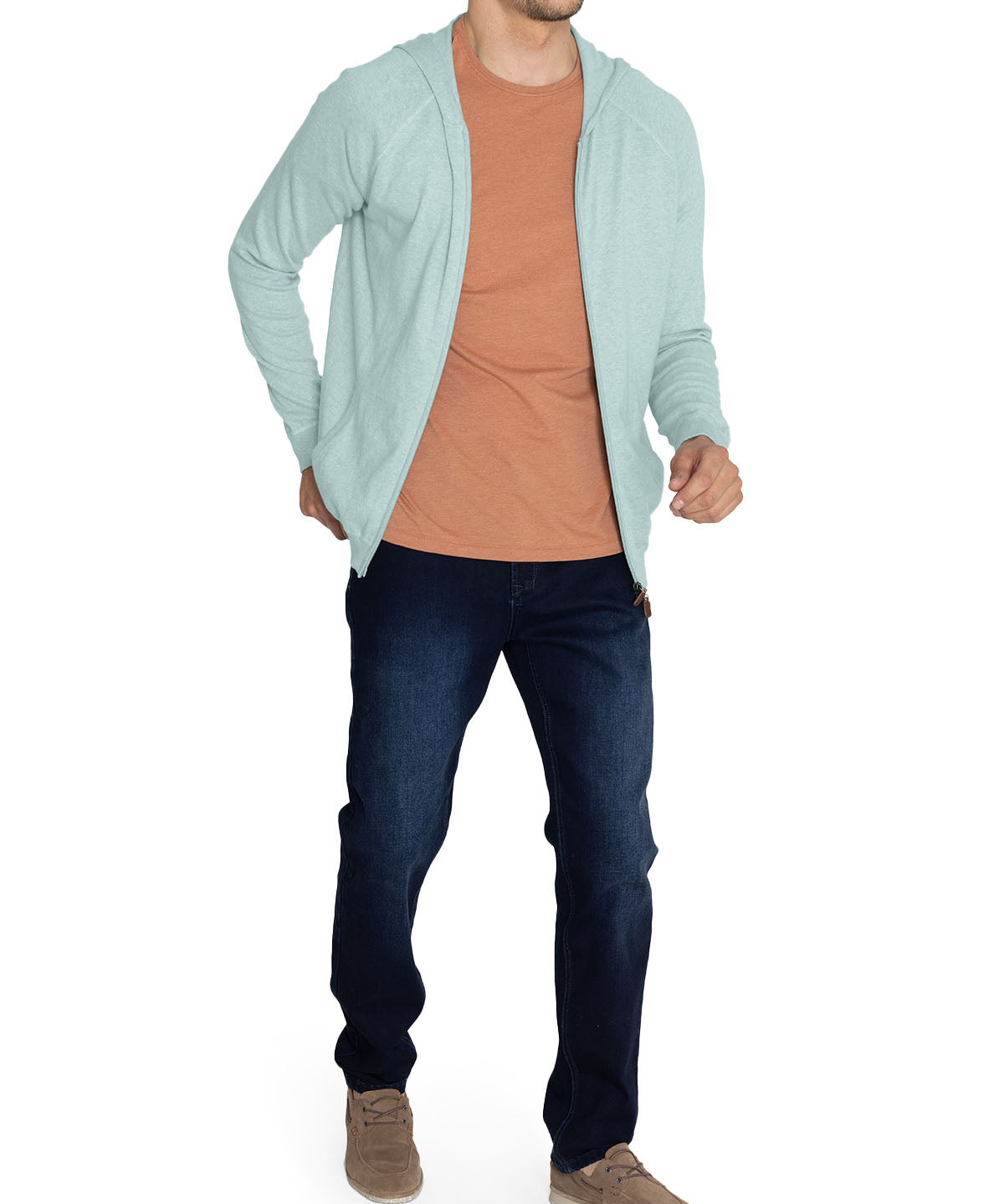 Sweater Algodón Orgánico Hombre Leoini Verde Rockford