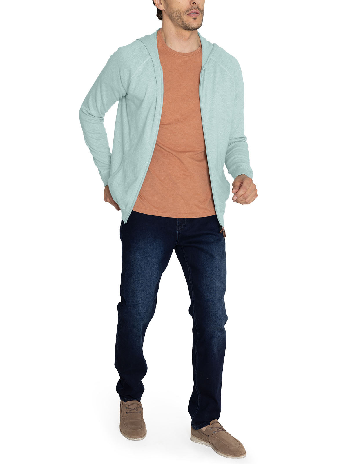 Sweater Algodón Orgánico Hombre Leoini Verde Rockford