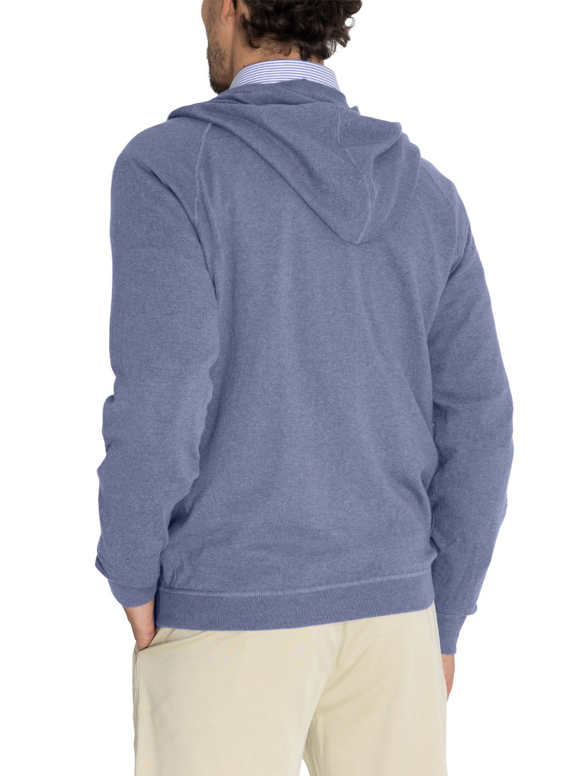 Sweater Algodón Orgánico Hombre Leoini Azul Rockford