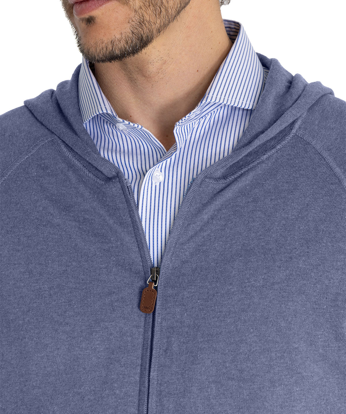 Sweater Algodón Orgánico Hombre Leoini Azul Rockford
