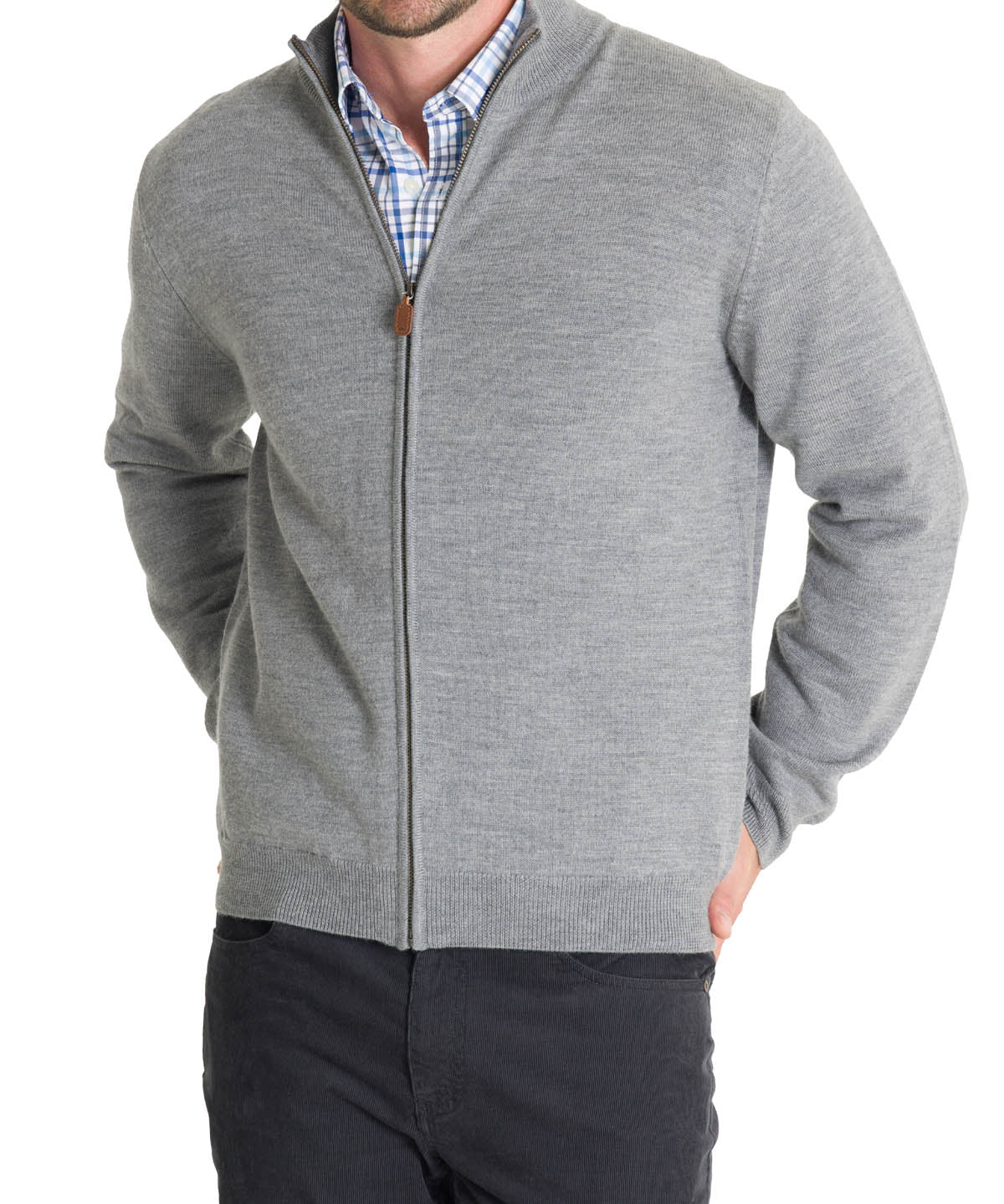 Sweater Lana Merino Hombre Massafull Gris Rockford