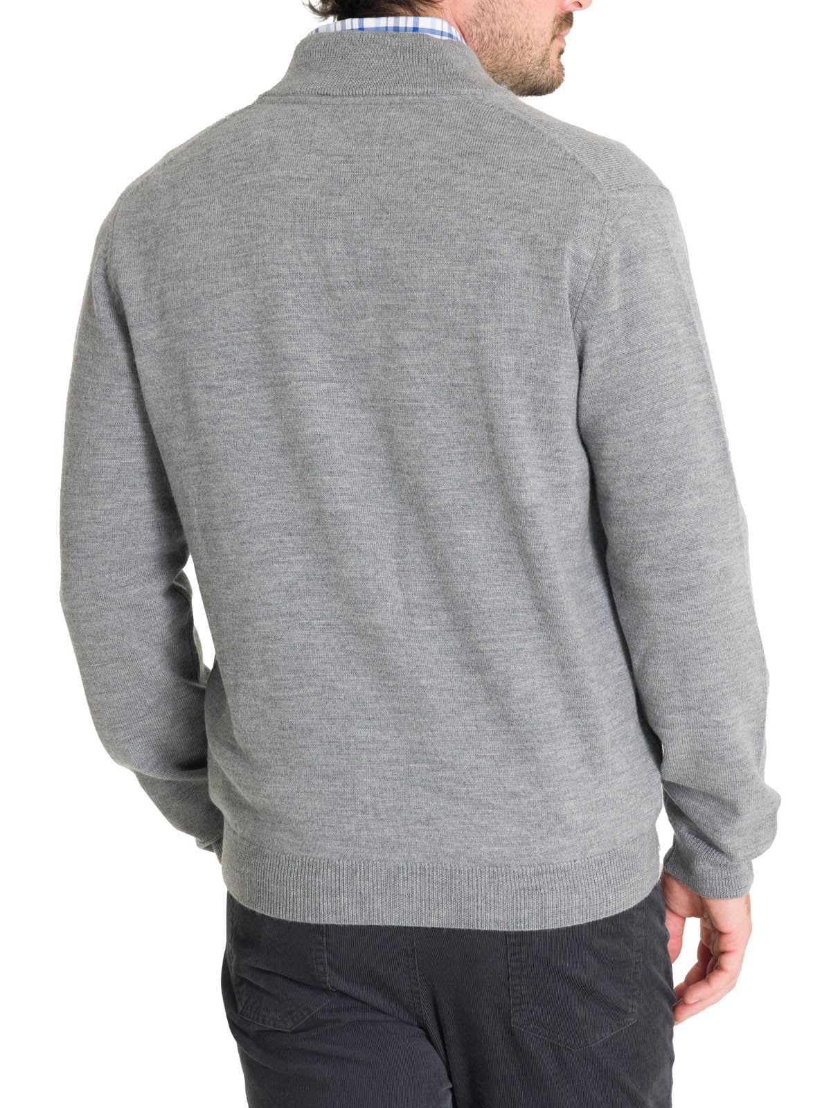Sweater Lana Merino Hombre Massafull Gris Rockford