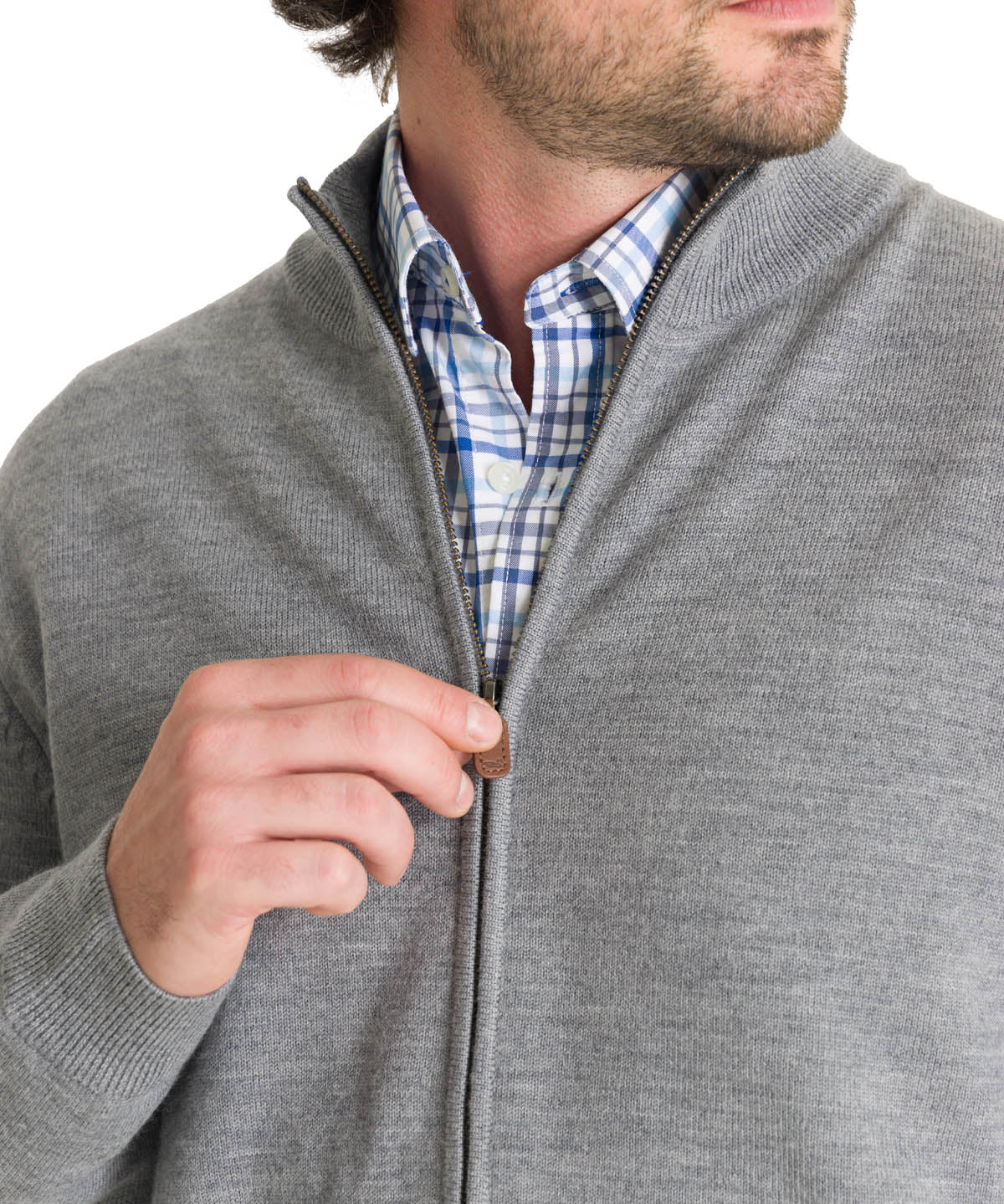 Sweater Lana Merino Hombre Massafull Gris Rockford
