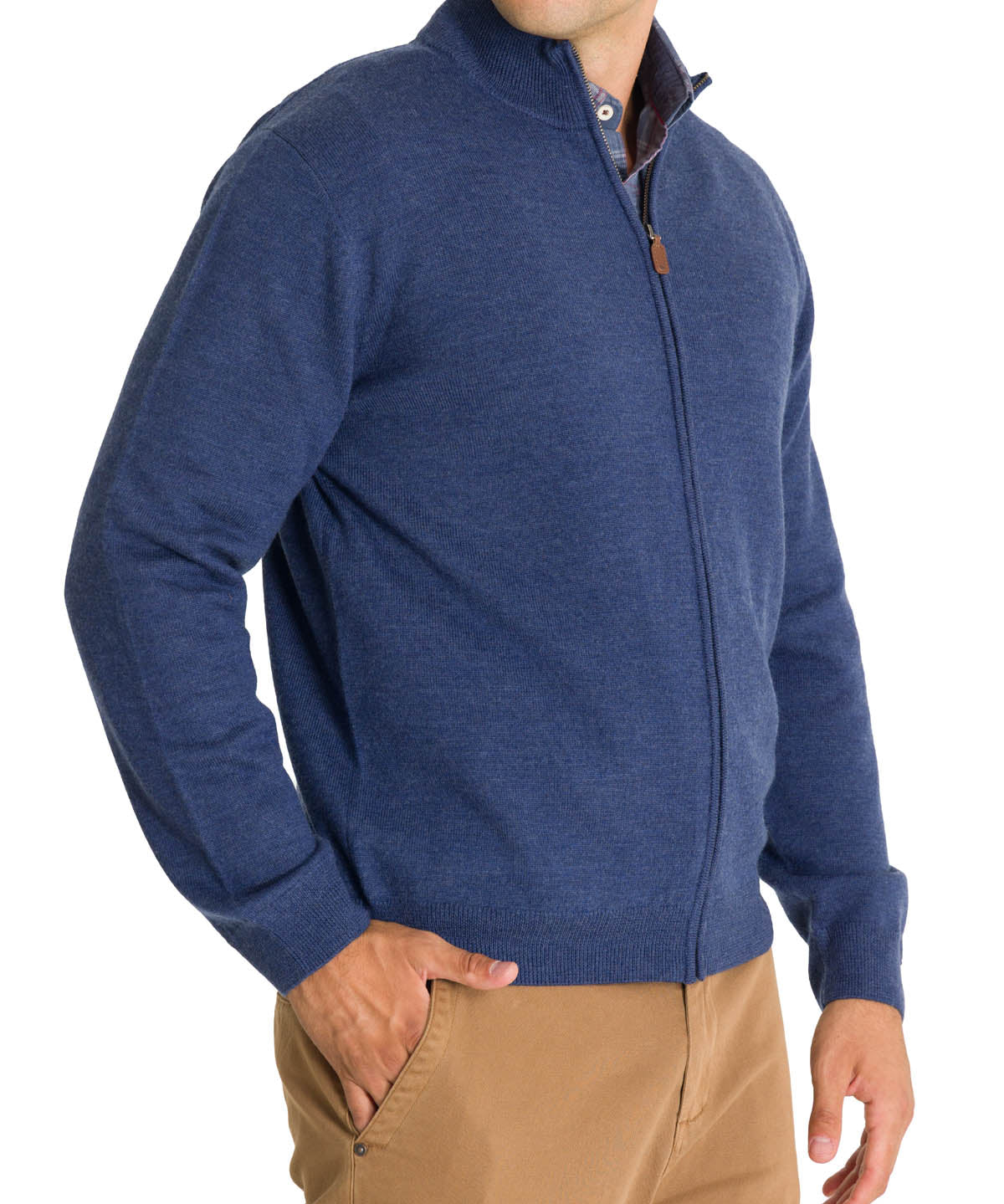 Sweater Lana Merino Hombre Massafull Celeste Rockford
