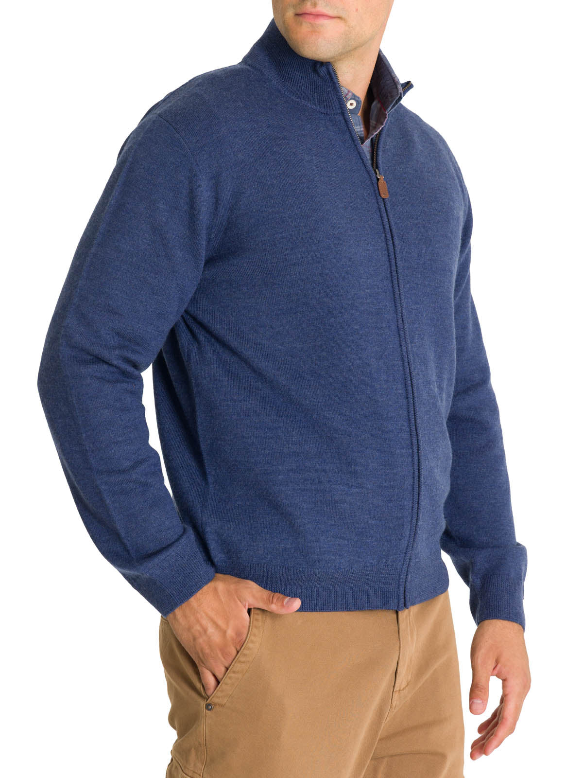 Sweater Lana Merino Hombre Massafull Celeste Rockford