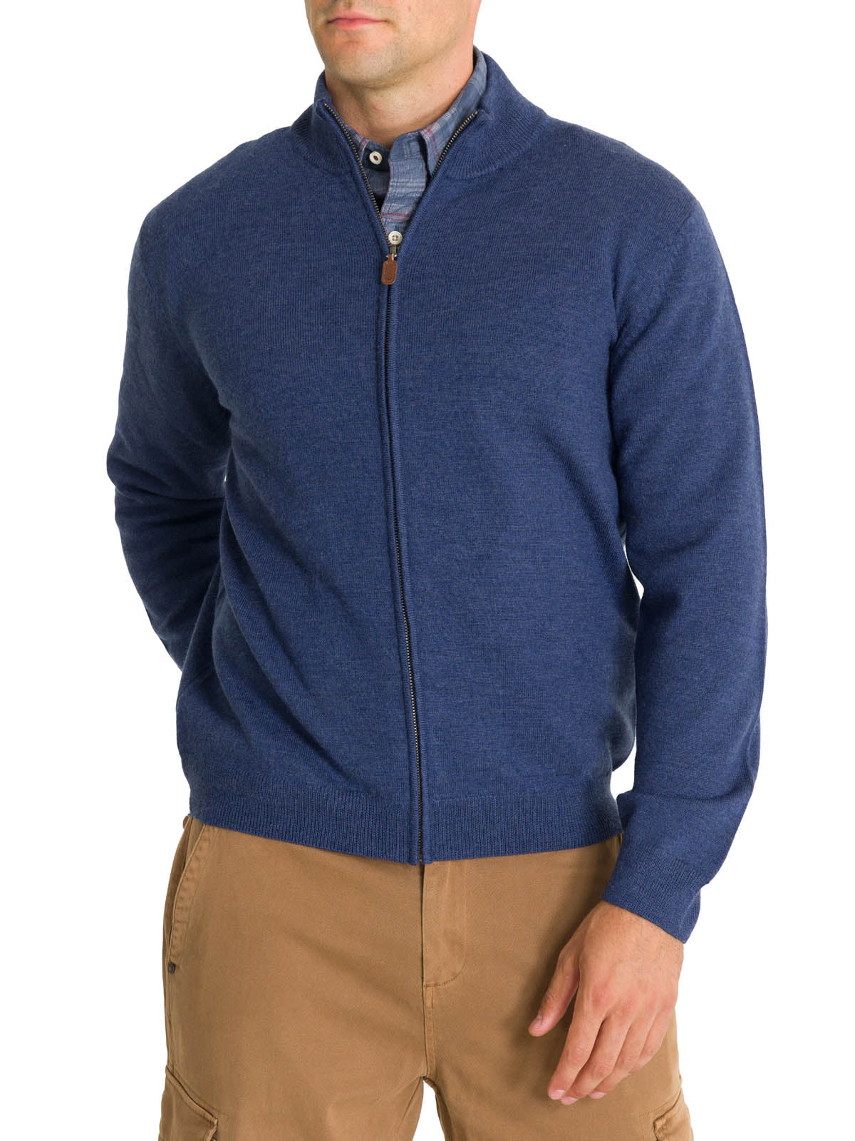 Sweater Lana Merino Hombre Massafull Celeste Rockford