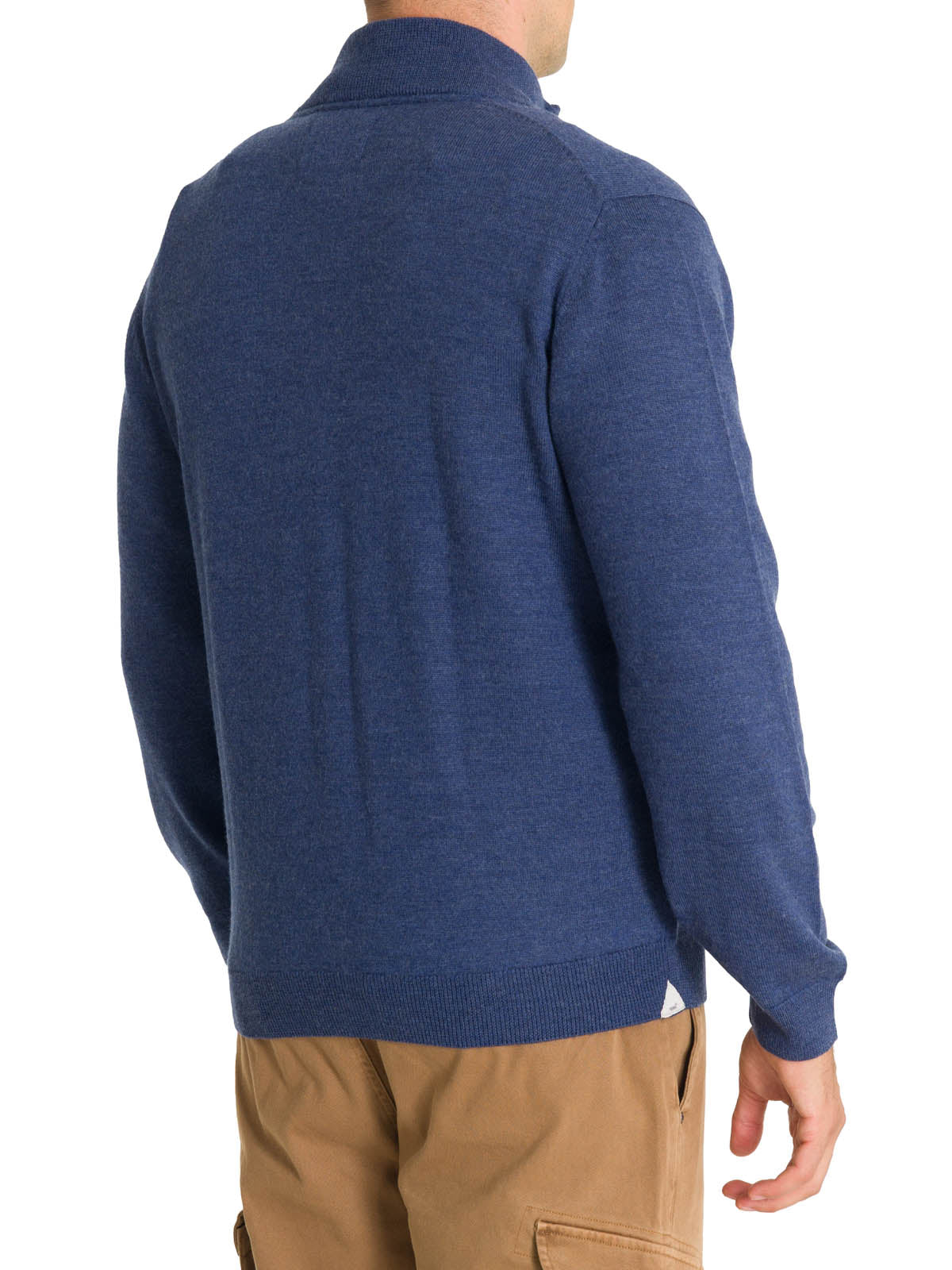 Sweater Lana Merino Hombre Massafull Celeste Rockford