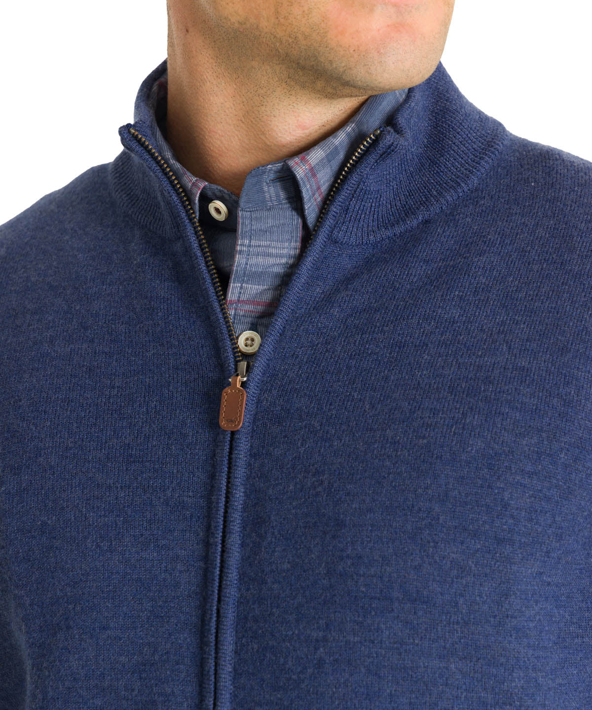 Sweater Lana Merino Hombre Massafull Celeste Rockford