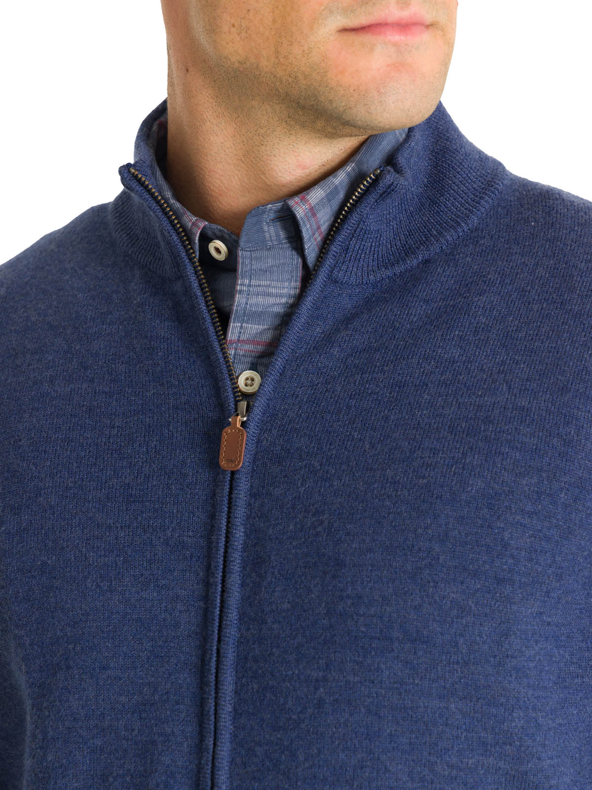 Sweater Lana Merino Hombre Massafull Celeste Rockford