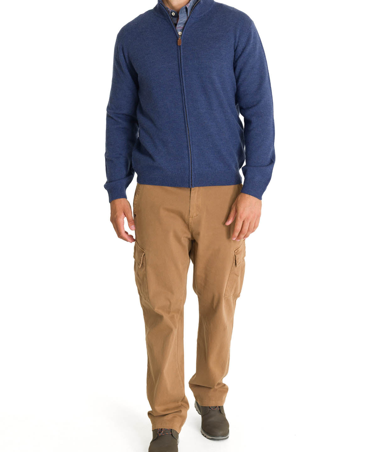 Sweater Lana Merino Hombre Massafull Celeste Rockford