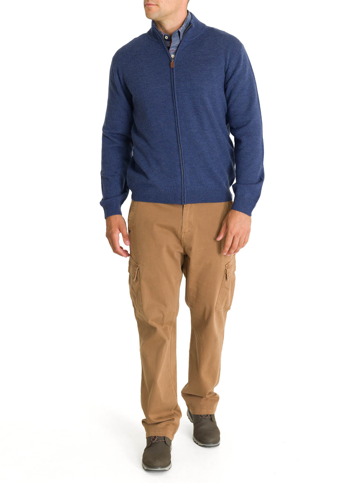 Sweater Lana Merino Hombre Massafull Celeste Rockford