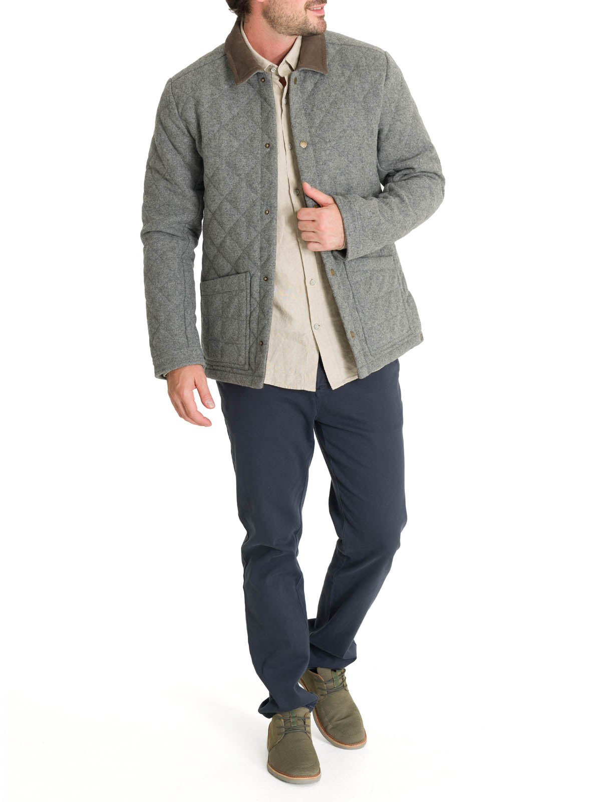 Chaqueta Thermore Hombre Lewis Gris Rockford