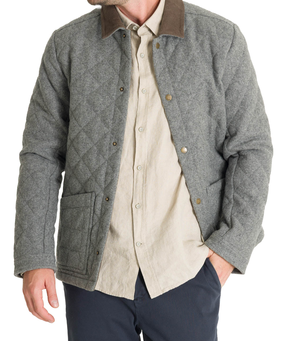 Chaqueta Thermore Hombre Lewis Gris Rockford