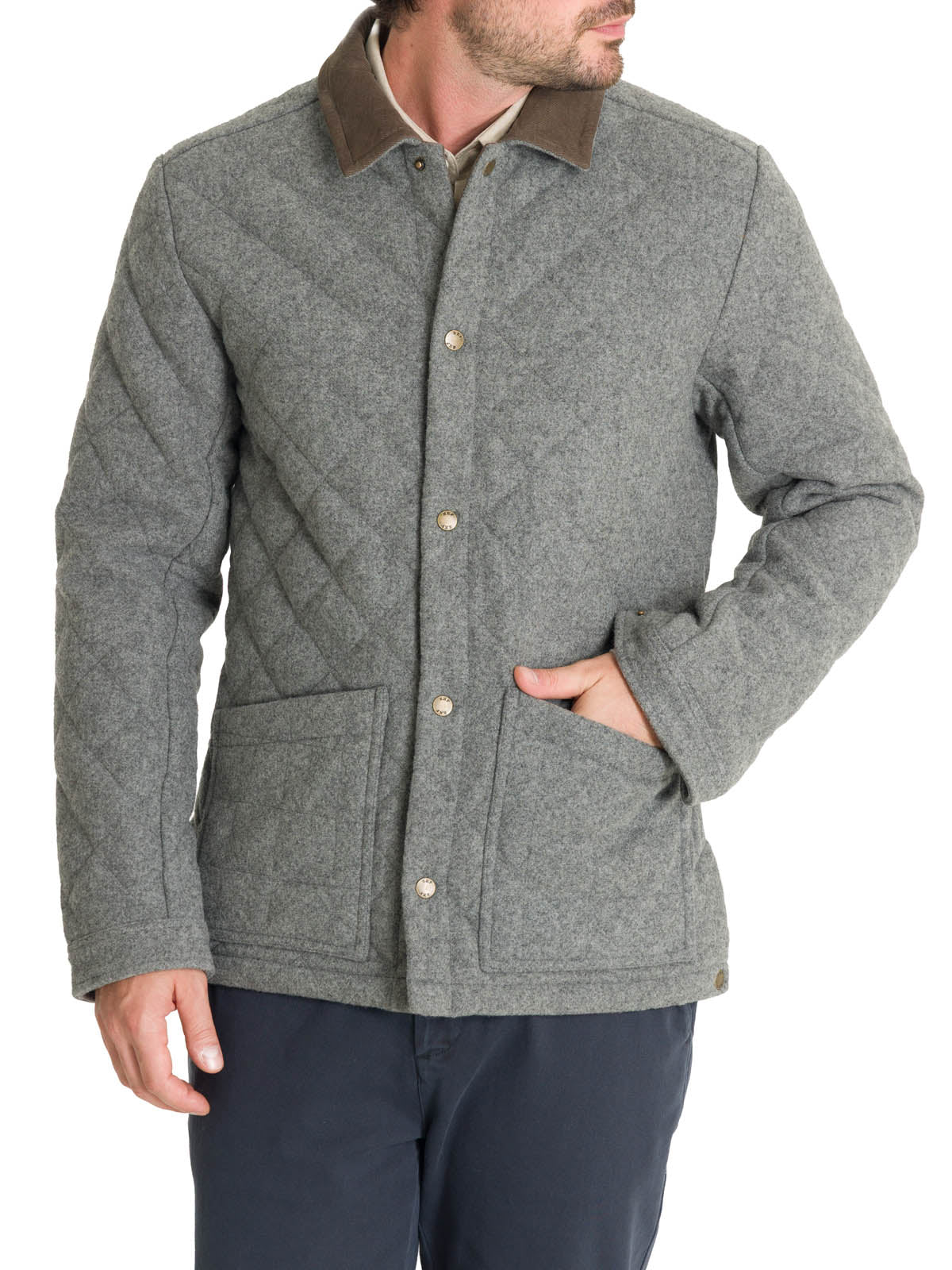 Chaqueta Thermore Hombre Lewis Gris Rockford
