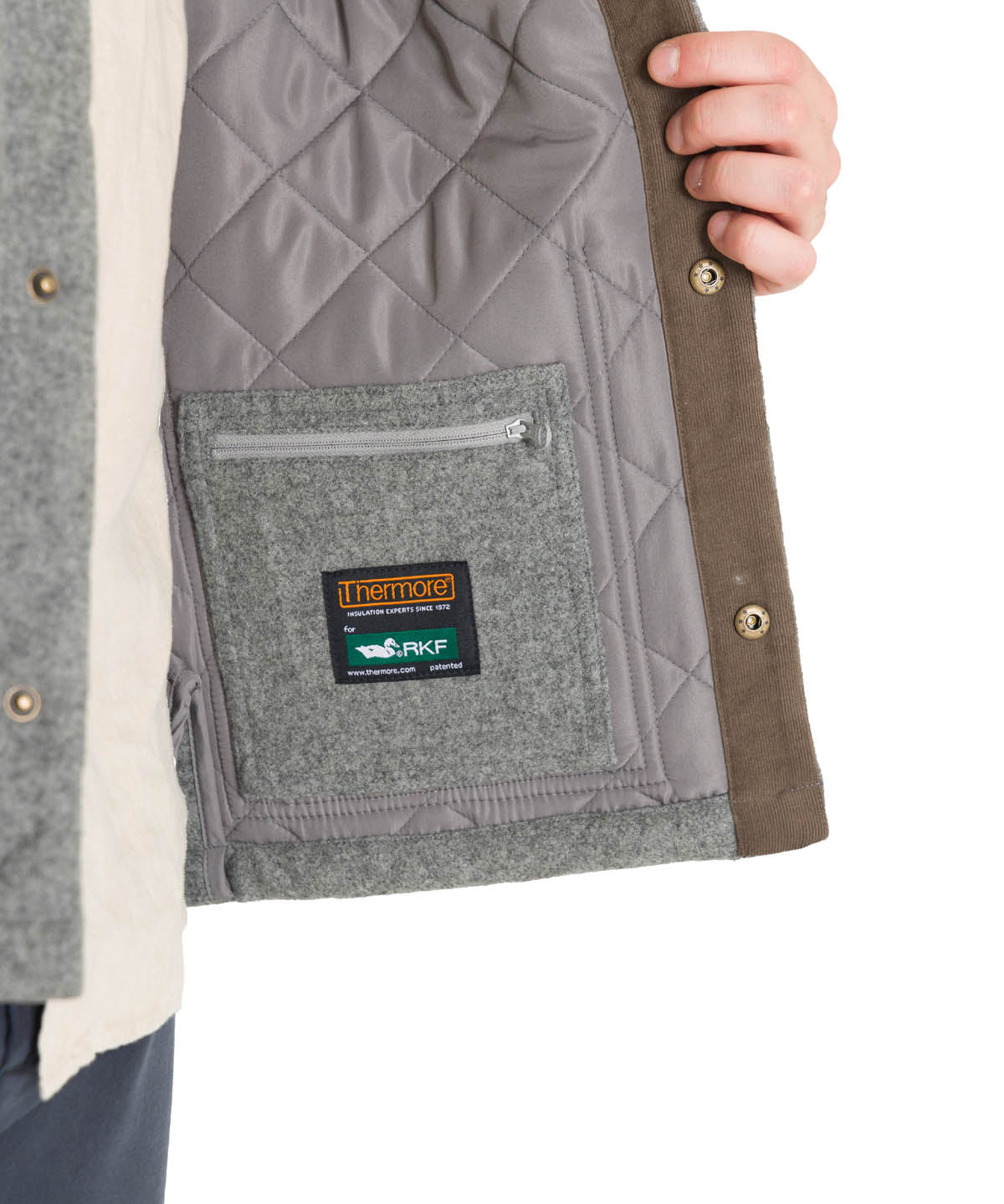 Chaqueta Thermore Hombre Lewis Gris Rockford