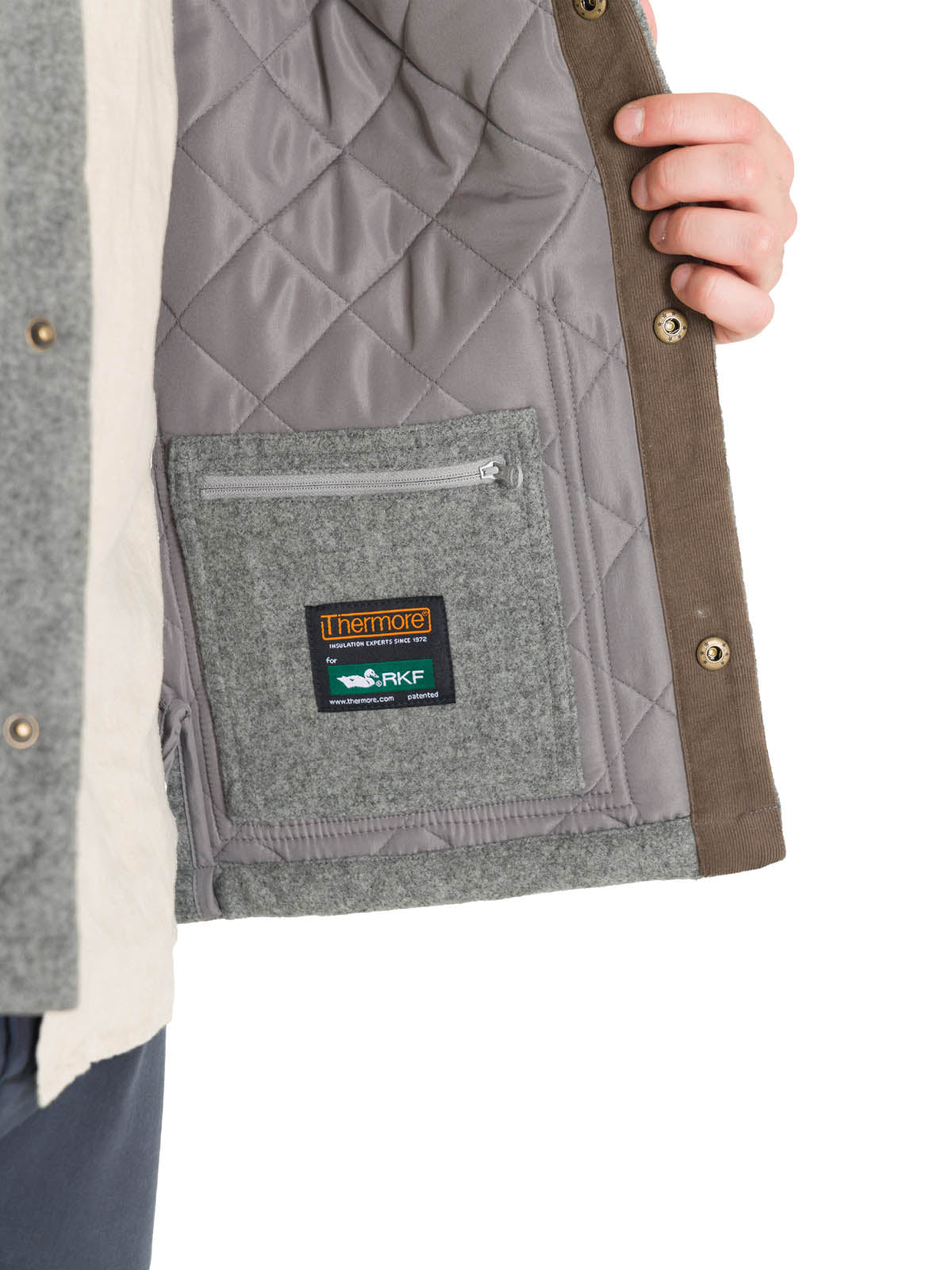 Chaqueta Thermore Hombre Lewis Gris Rockford