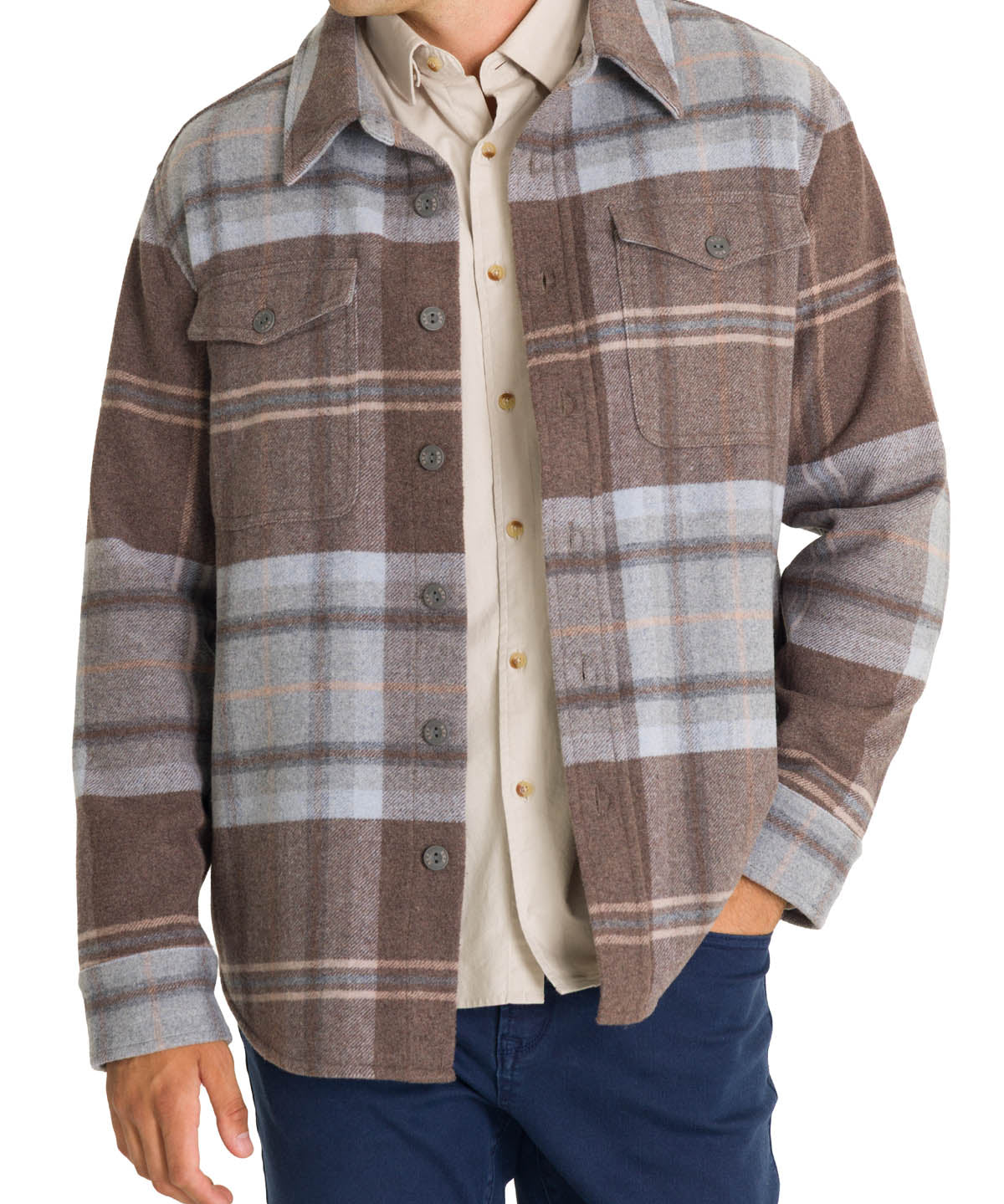 Overshirt Lana Hombre Lumberer Beige Rockford