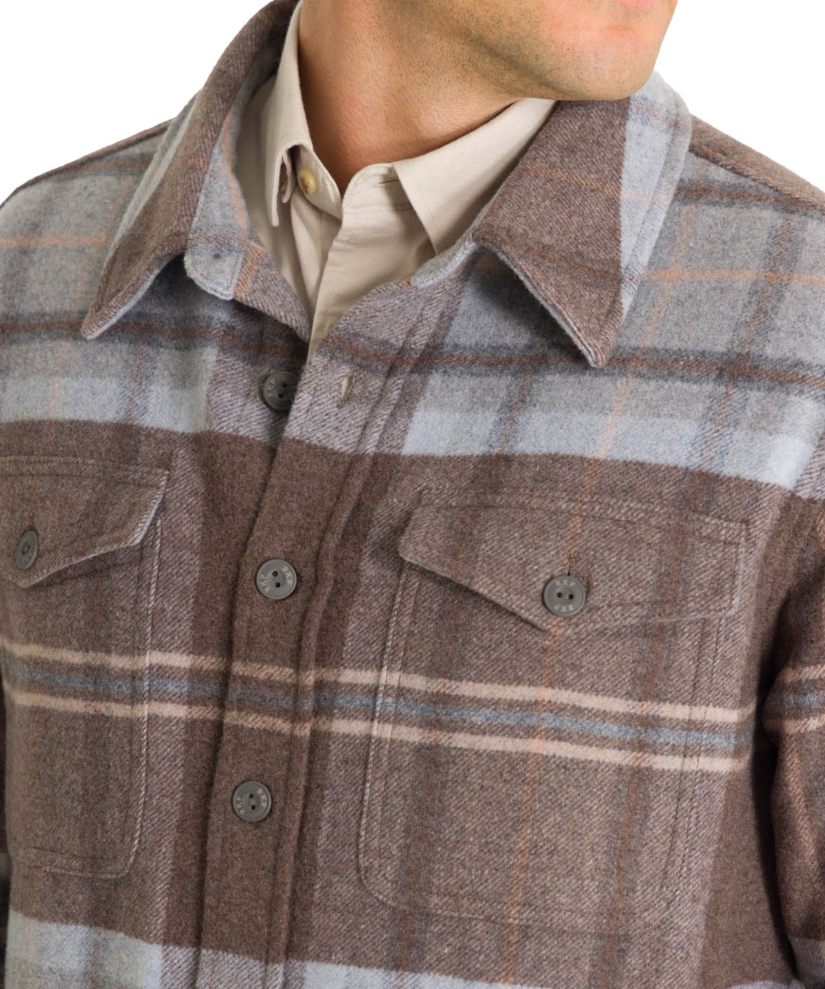 Overshirt Lana Hombre Lumberer Beige Rockford