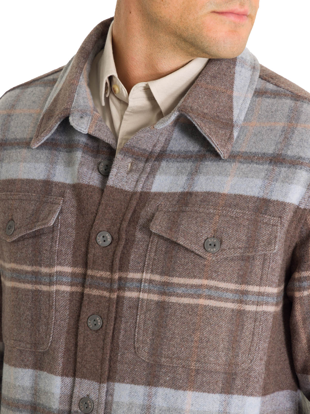 Overshirt Lana Hombre Lumberer Beige Rockford
