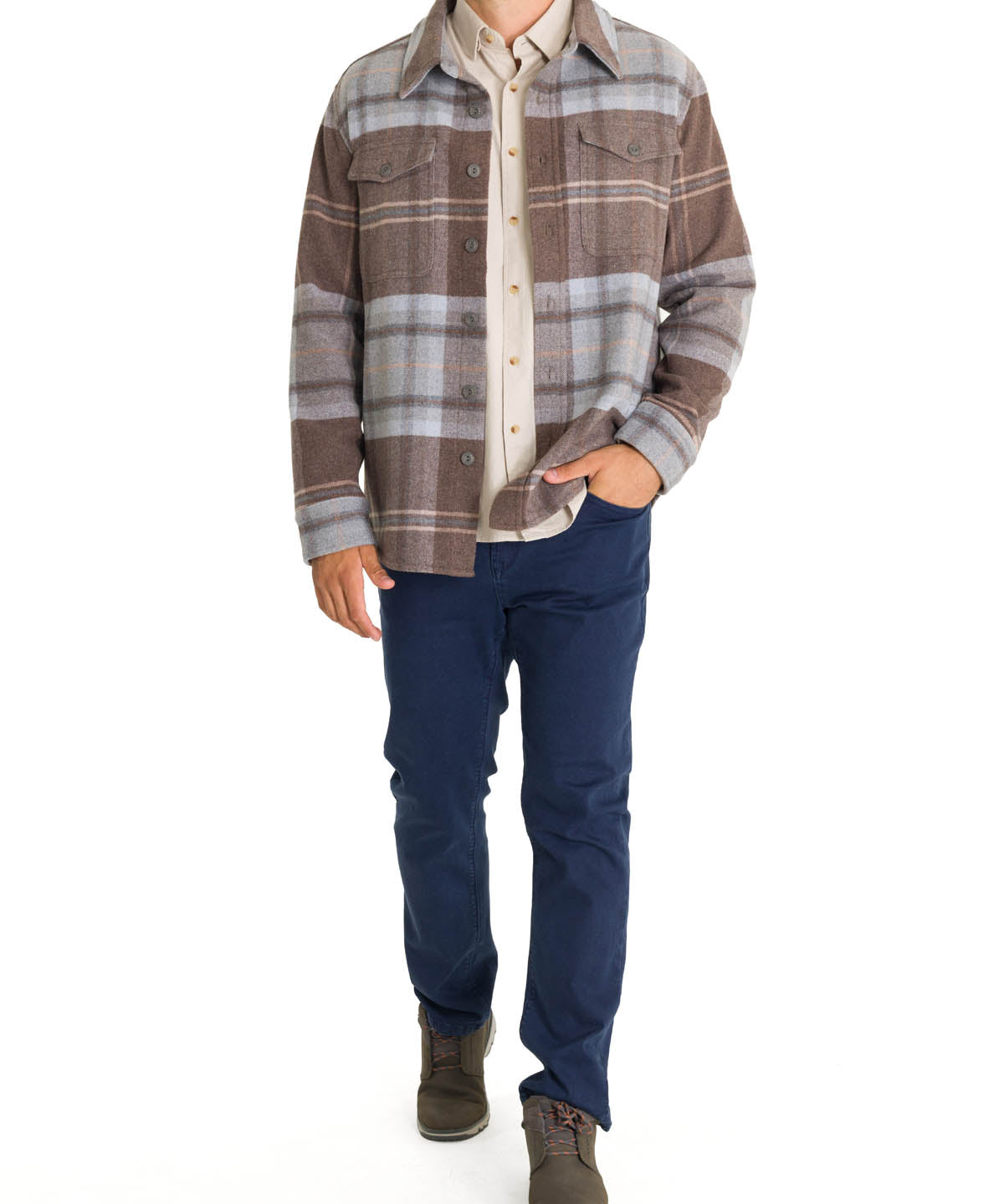 Overshirt Lana Hombre Lumberer Beige Rockford
