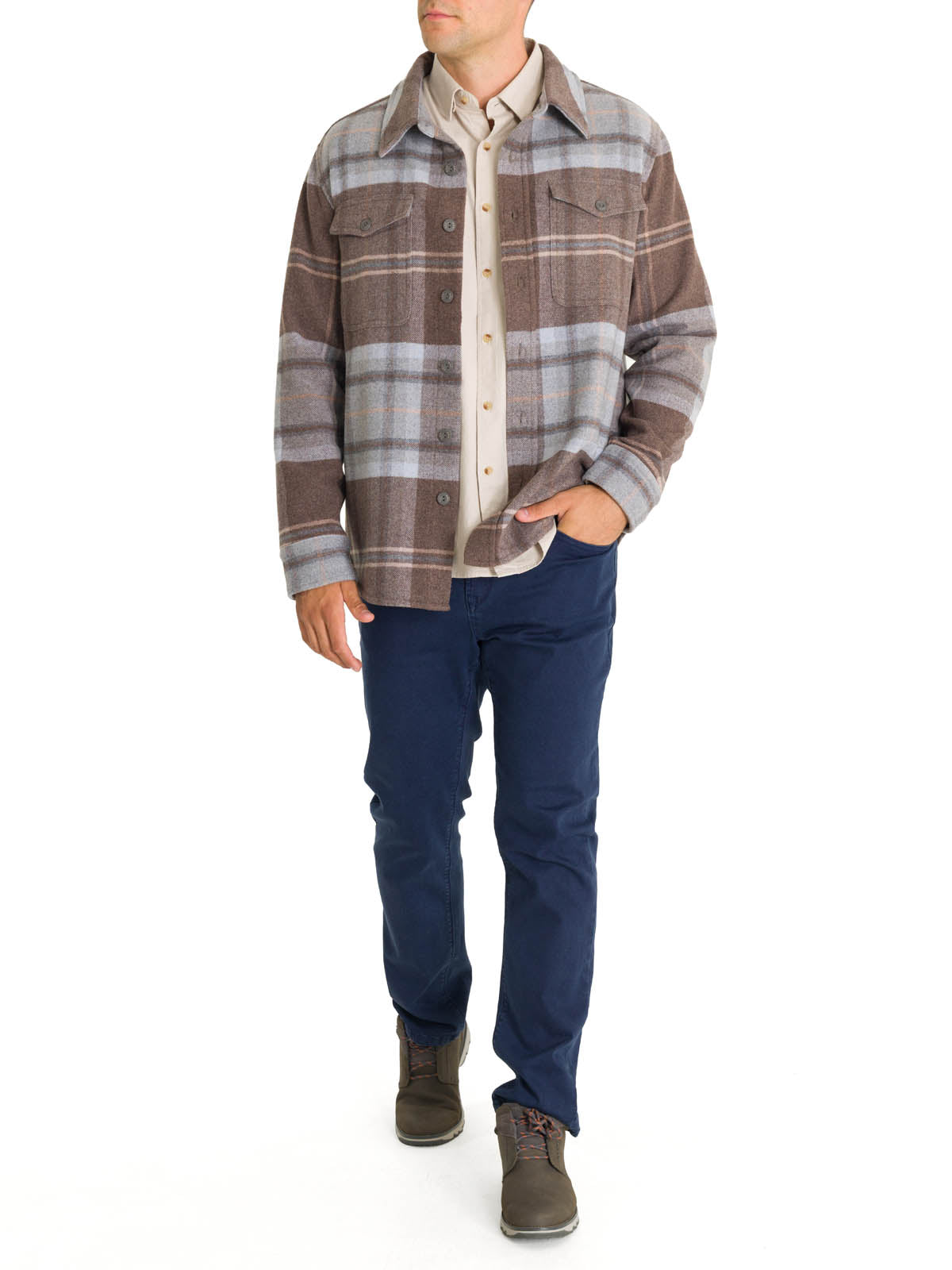 Overshirt Lana Hombre Lumberer Beige Rockford