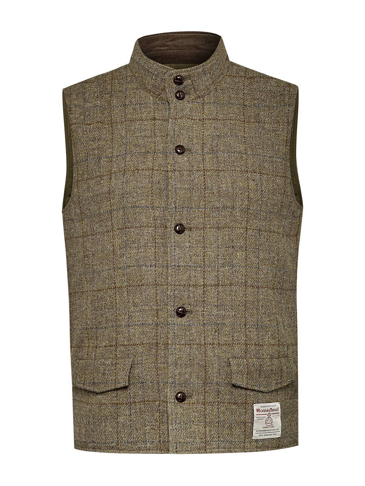 Chaqueta Harris Tweed Hombre Square Azul Rockford