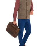 Chaqueta Harris Tweed Hombre Square Azul Rockford