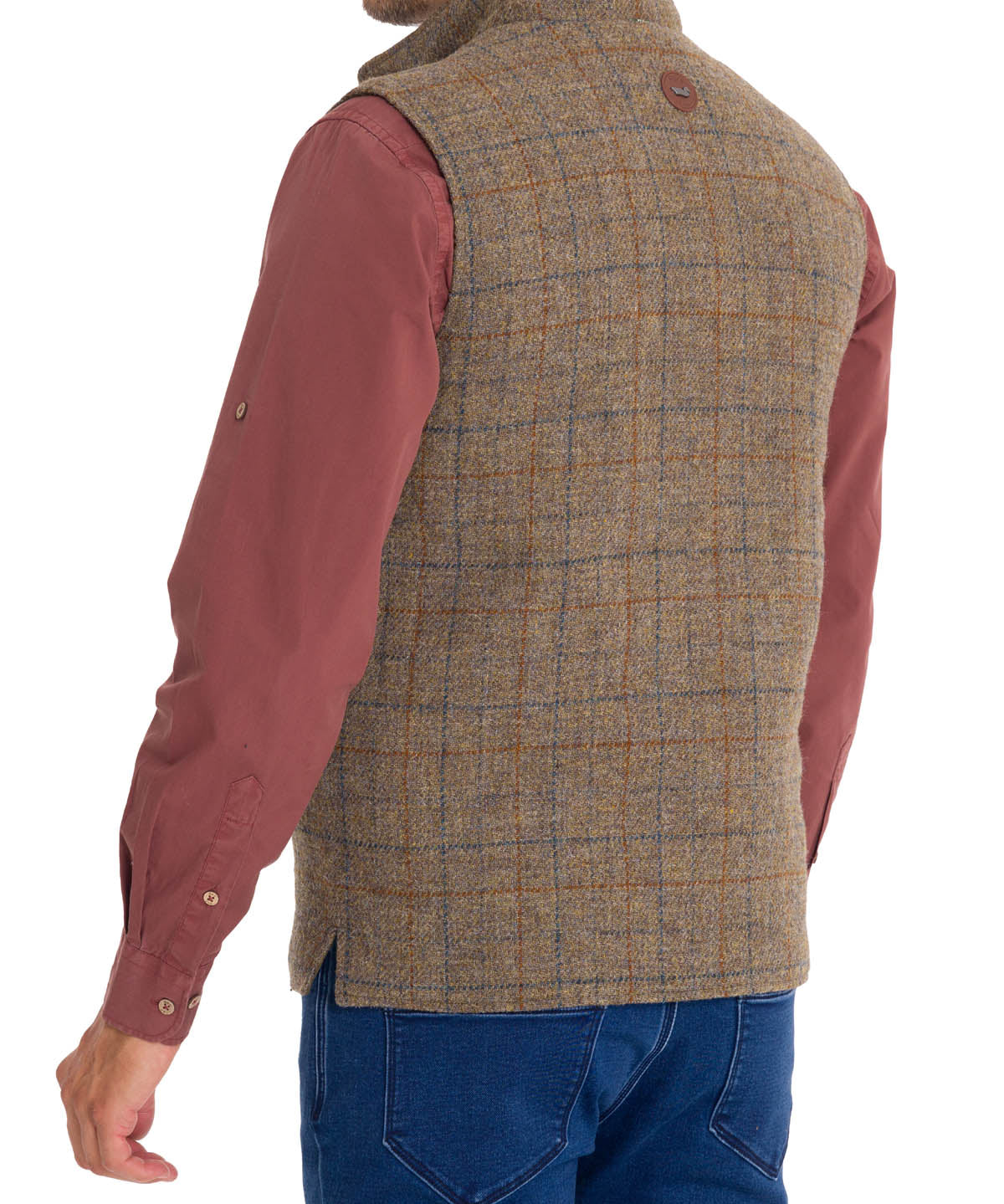Chaqueta Harris Tweed Hombre Square Azul Rockford