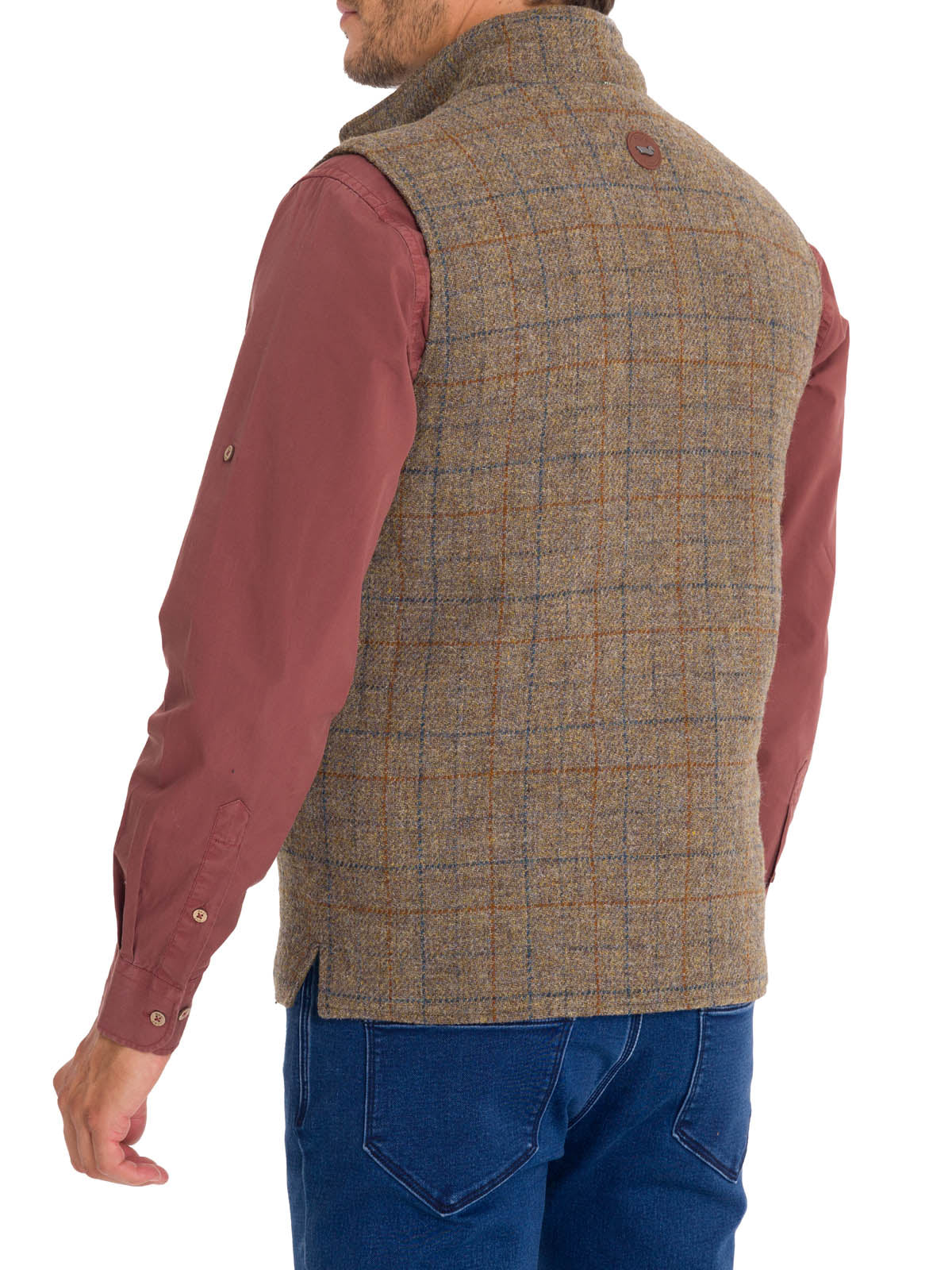 Chaqueta Harris Tweed Hombre Square Azul Rockford