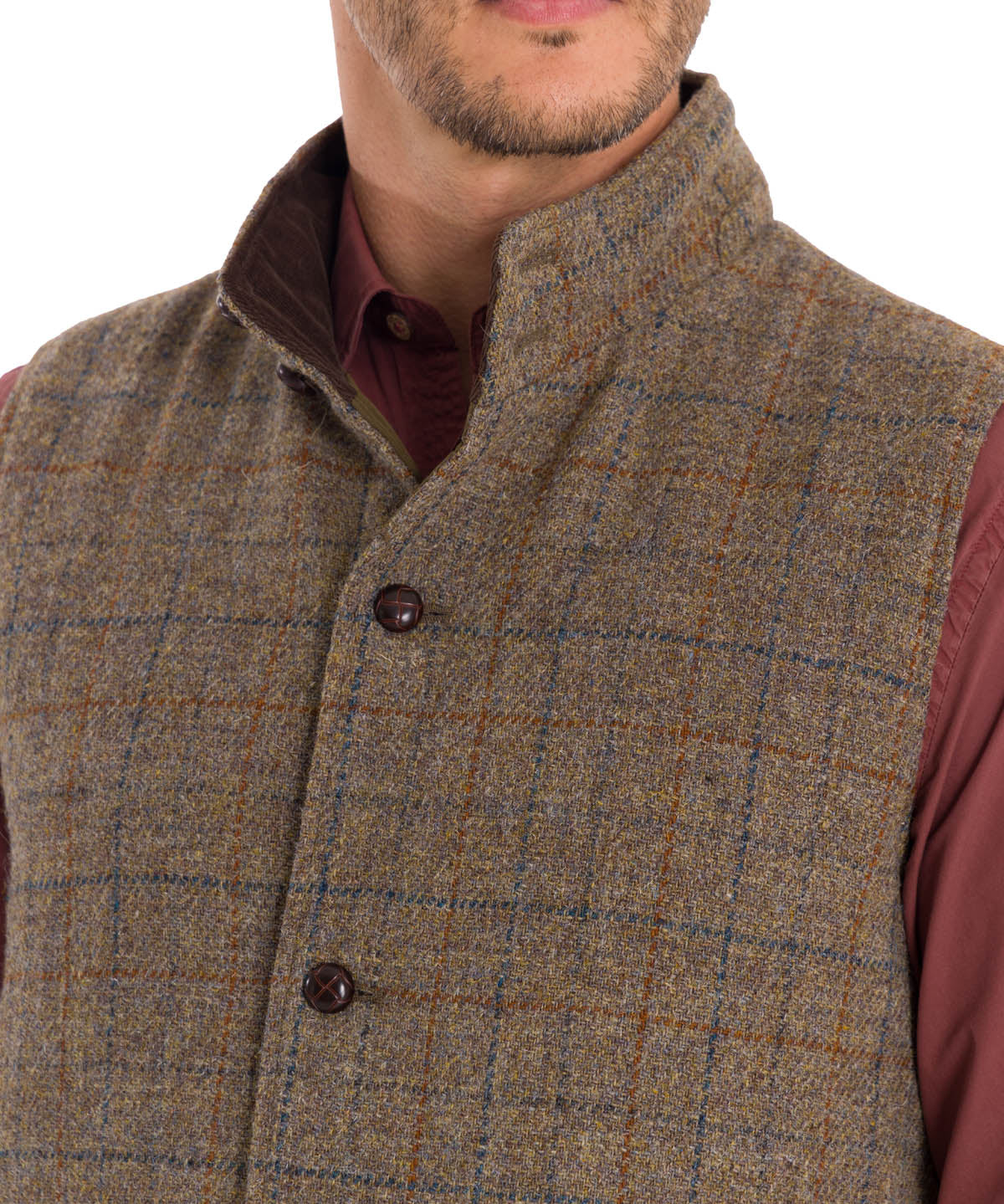 Chaqueta Harris Tweed Hombre Square Azul Rockford