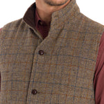 Chaqueta Harris Tweed Hombre Square Azul Rockford