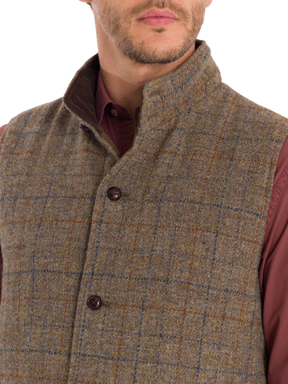 Chaqueta Harris Tweed Hombre Square Azul Rockford