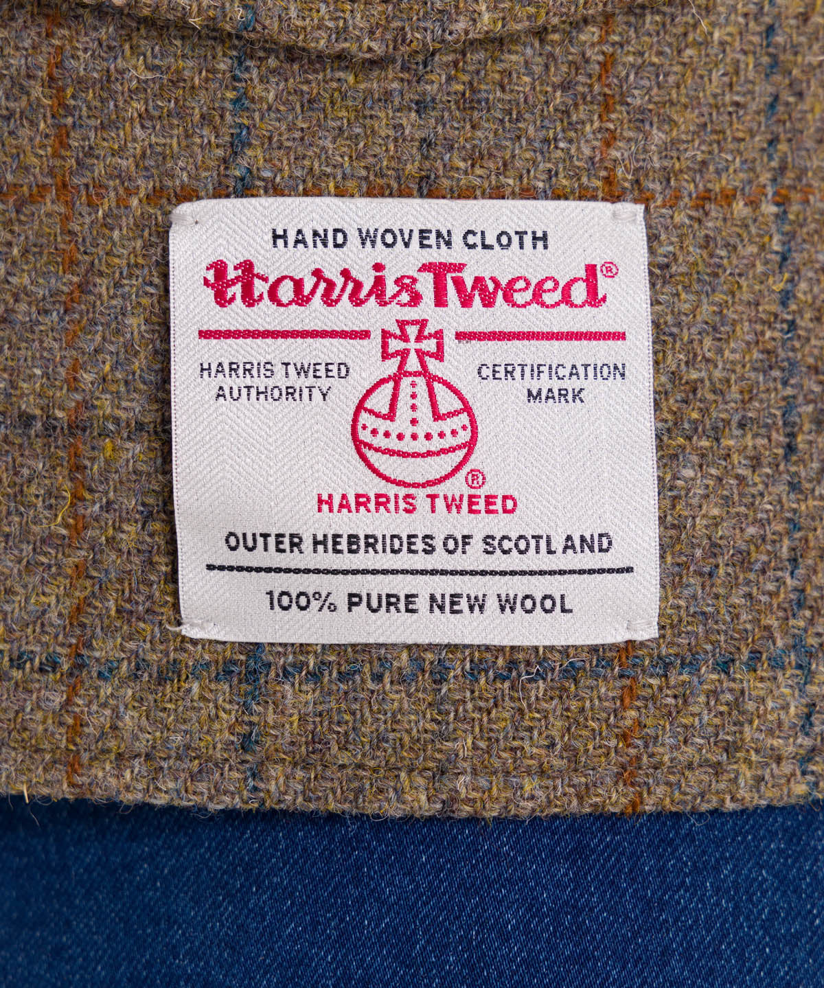Chaqueta Harris Tweed Hombre Square Azul Rockford
