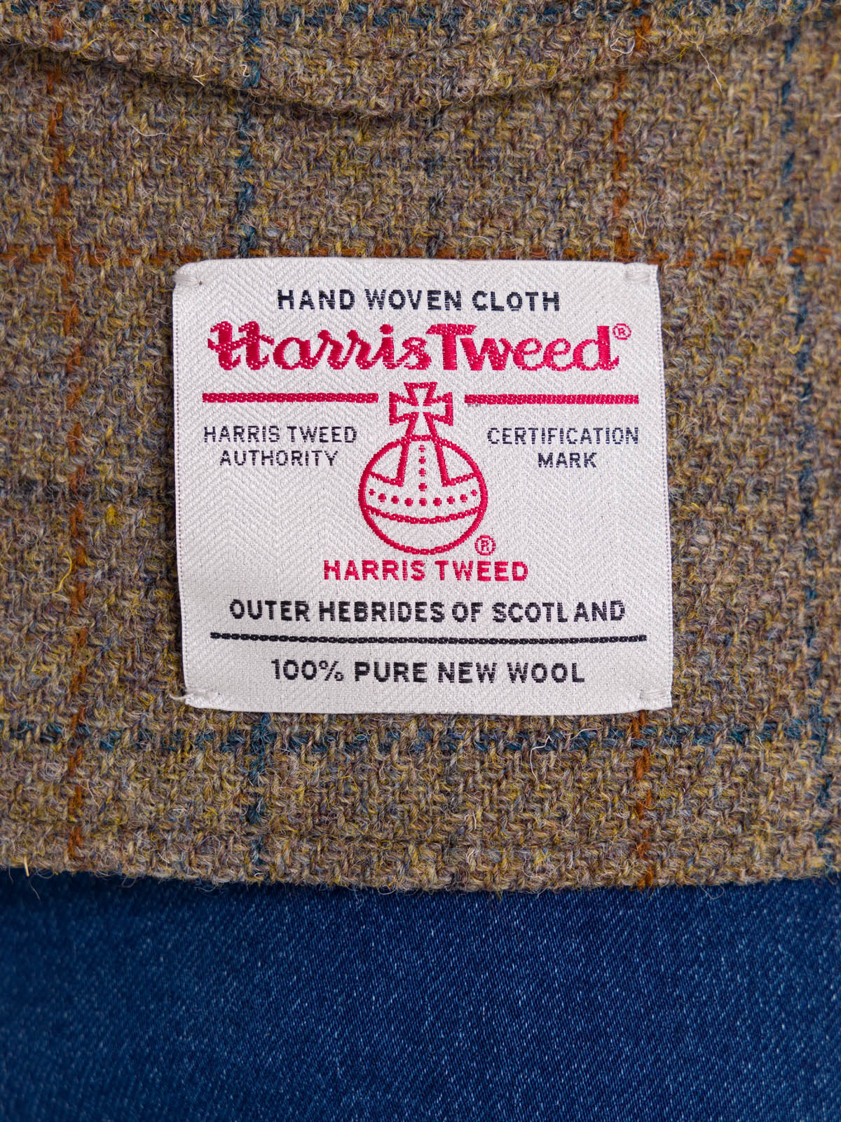 Chaqueta Harris Tweed Hombre Square Azul Rockford