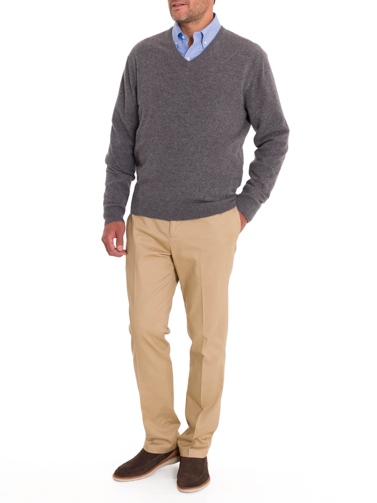 Sweater Lana Hombre Italy V Gris Rockford