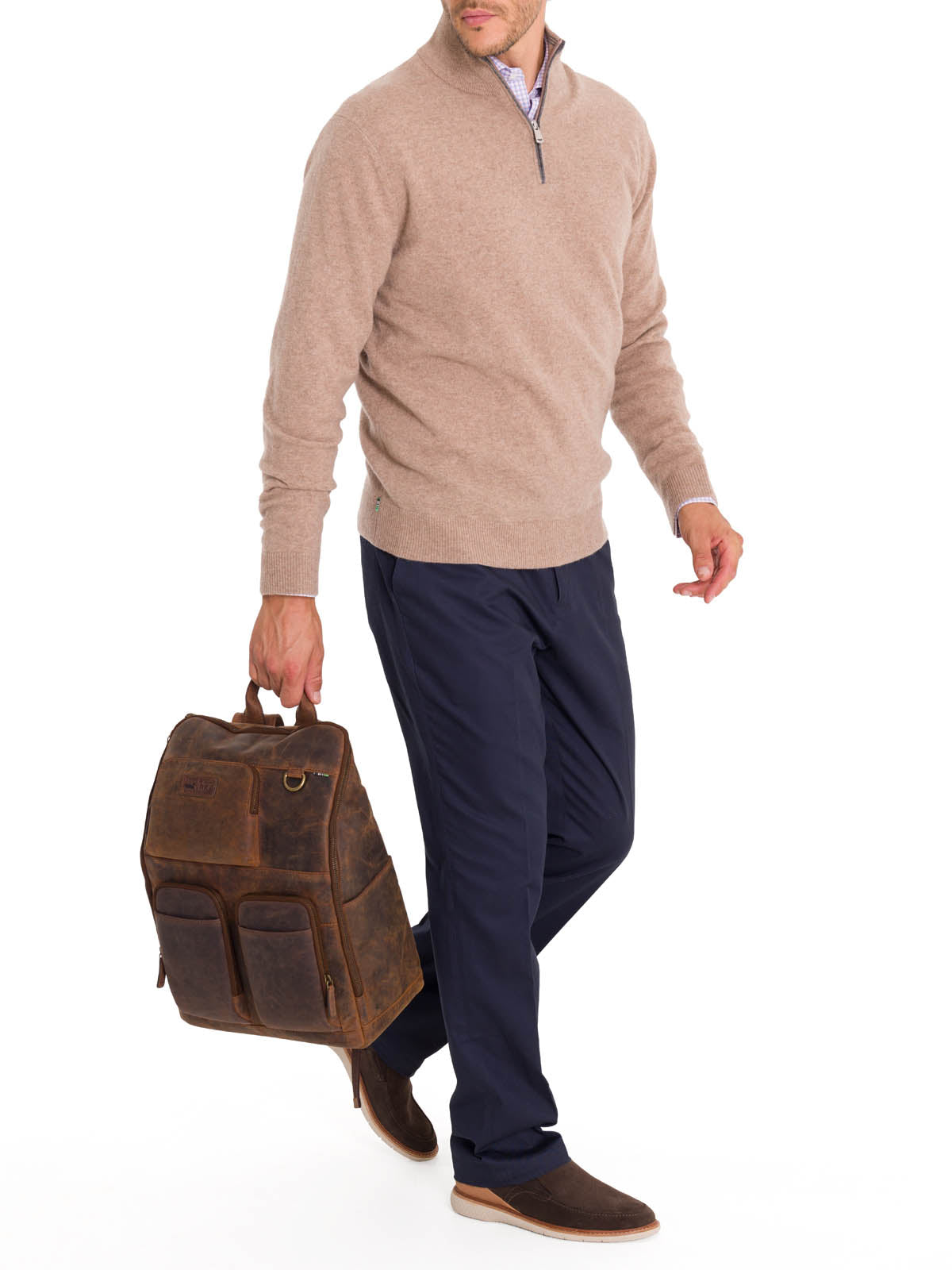 Sweater Lana Hombre Italyh H Café Rockford