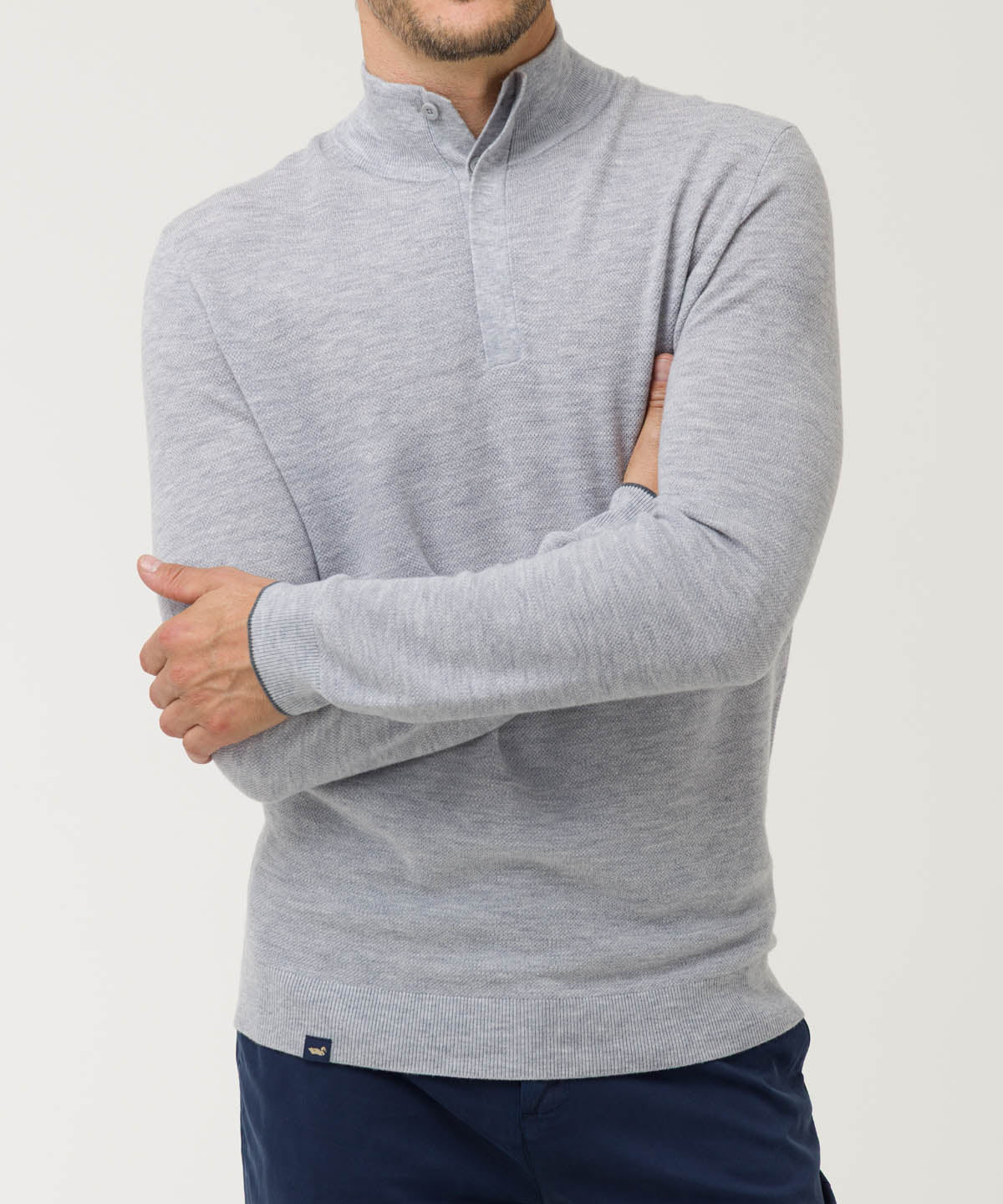 Sweater Lana Mercerizada Hombre Lucca Gris Rockford