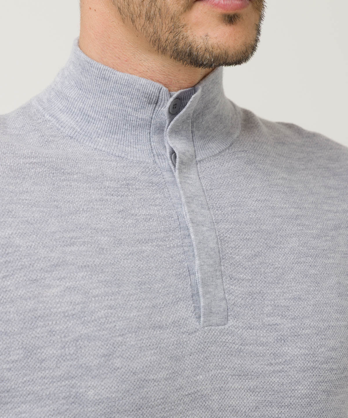 Sweater Lana Mercerizada Hombre Lucca Gris Rockford