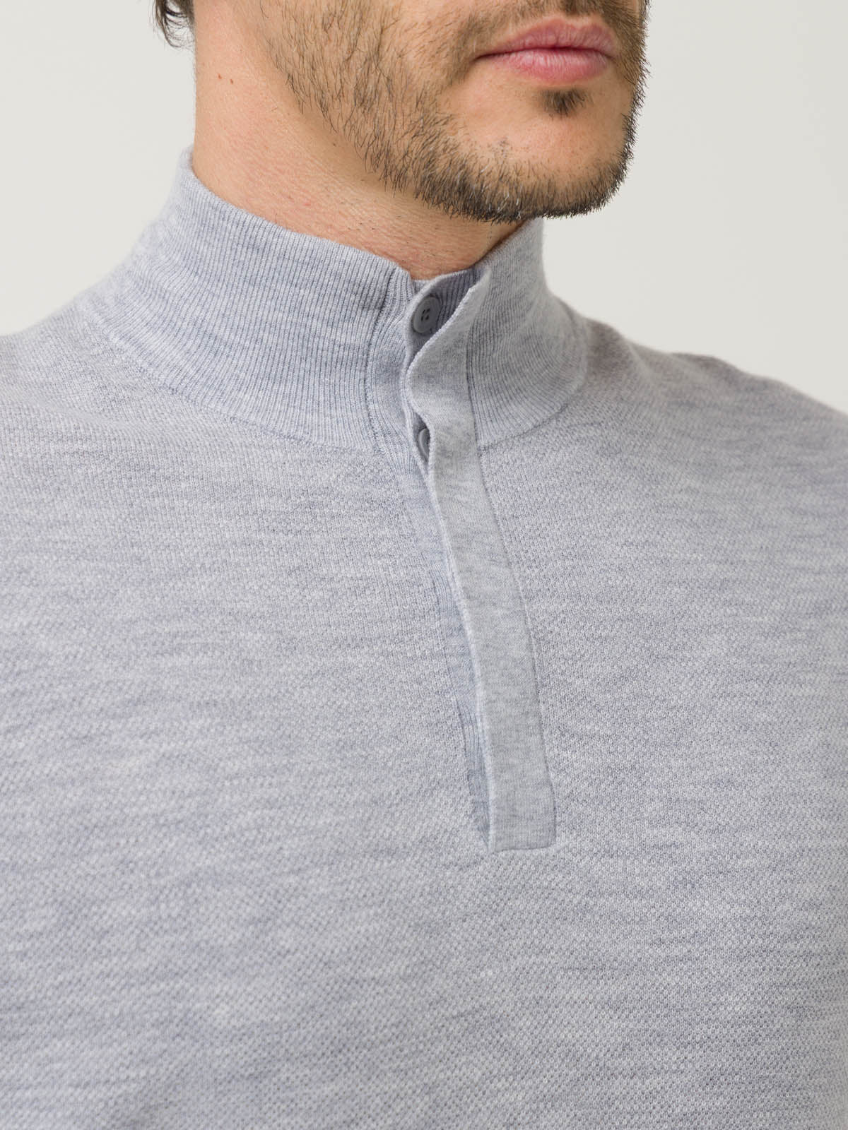 Sweater Lana Mercerizada Hombre Lucca Gris Rockford