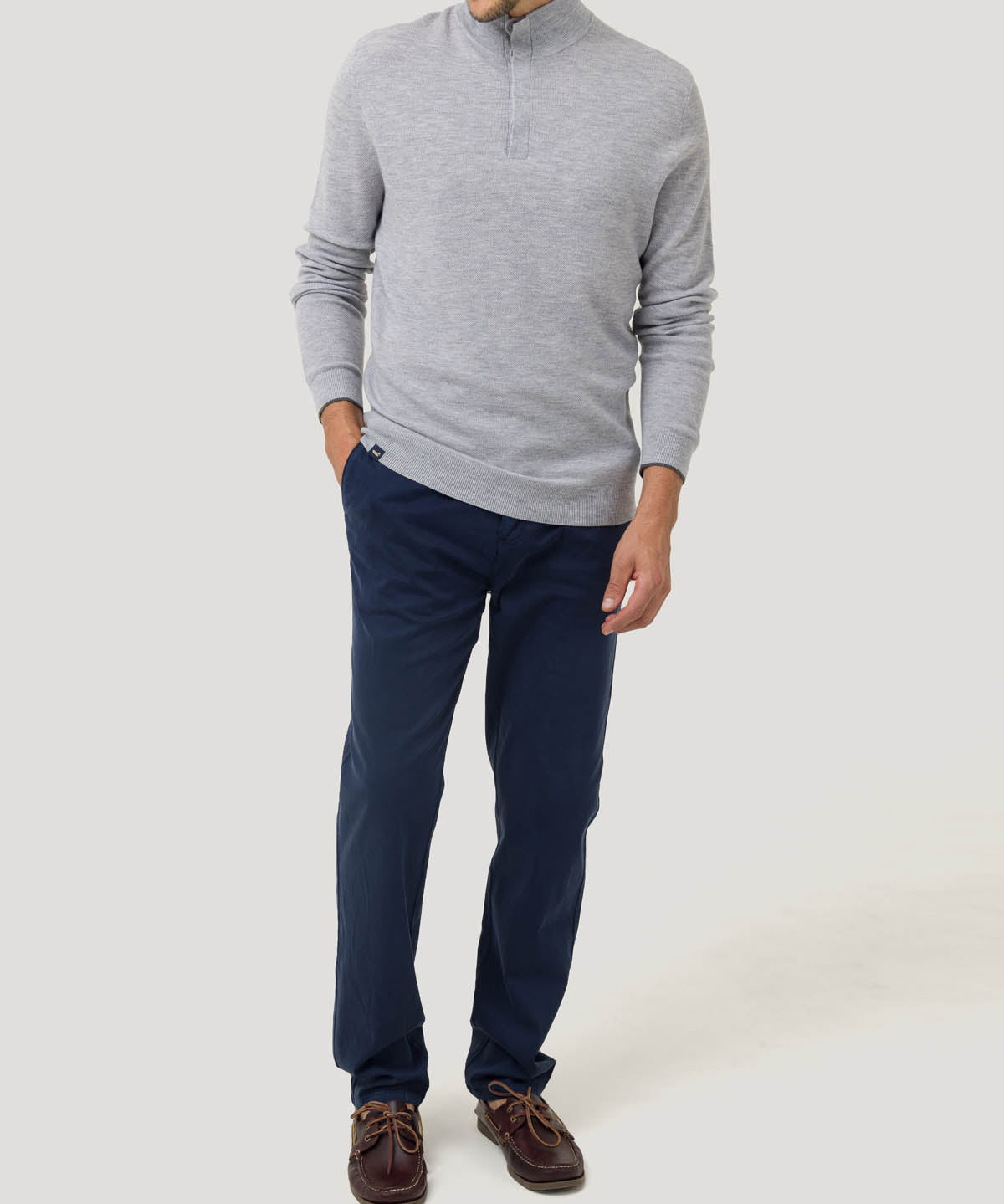 Sweater Lana Mercerizada Hombre Lucca Gris Rockford
