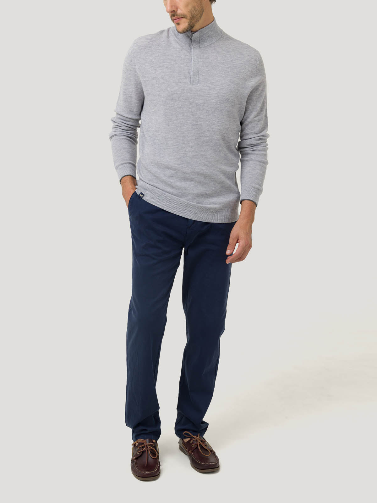 Sweater Lana Mercerizada Hombre Lucca Gris Rockford