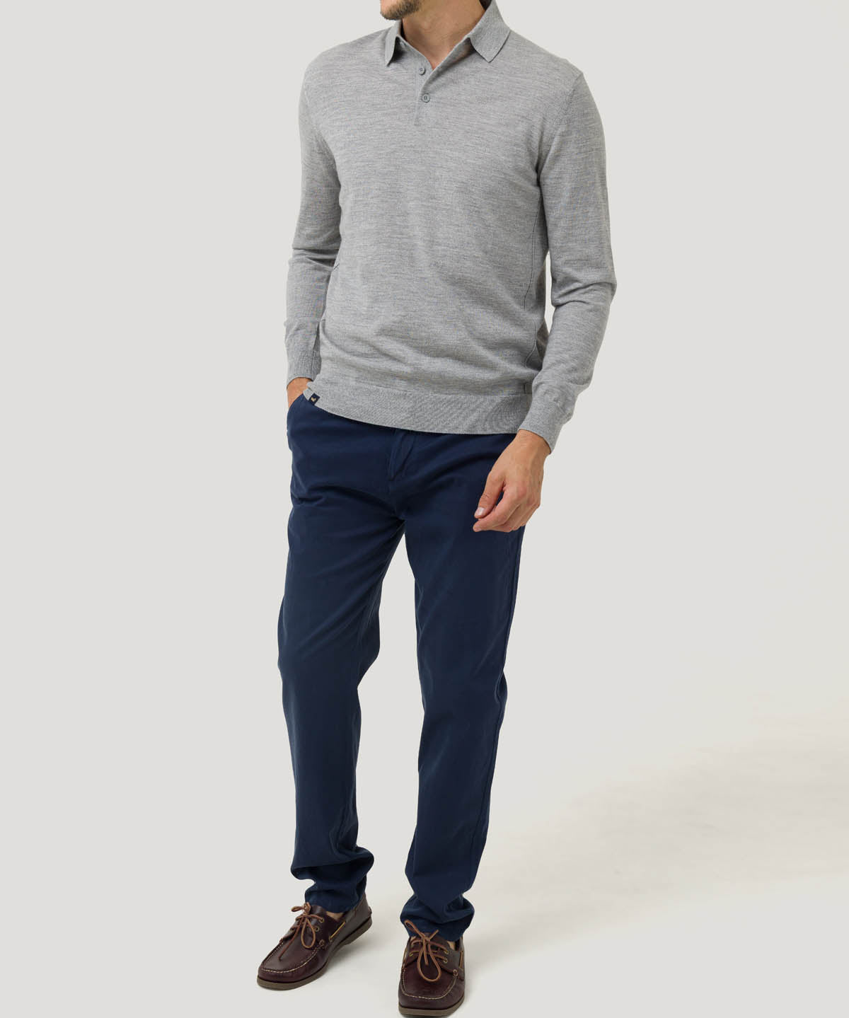 Sweater Lana Hombre Vigo Gris Rockford