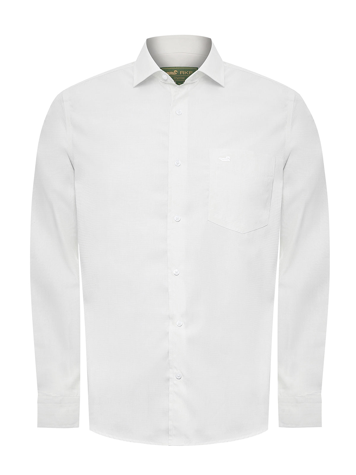Camisa Algodón Hombre Easysolid Blanco Rockford