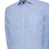 Camisa Algodón Hombre Easysolid Celeste Rockford