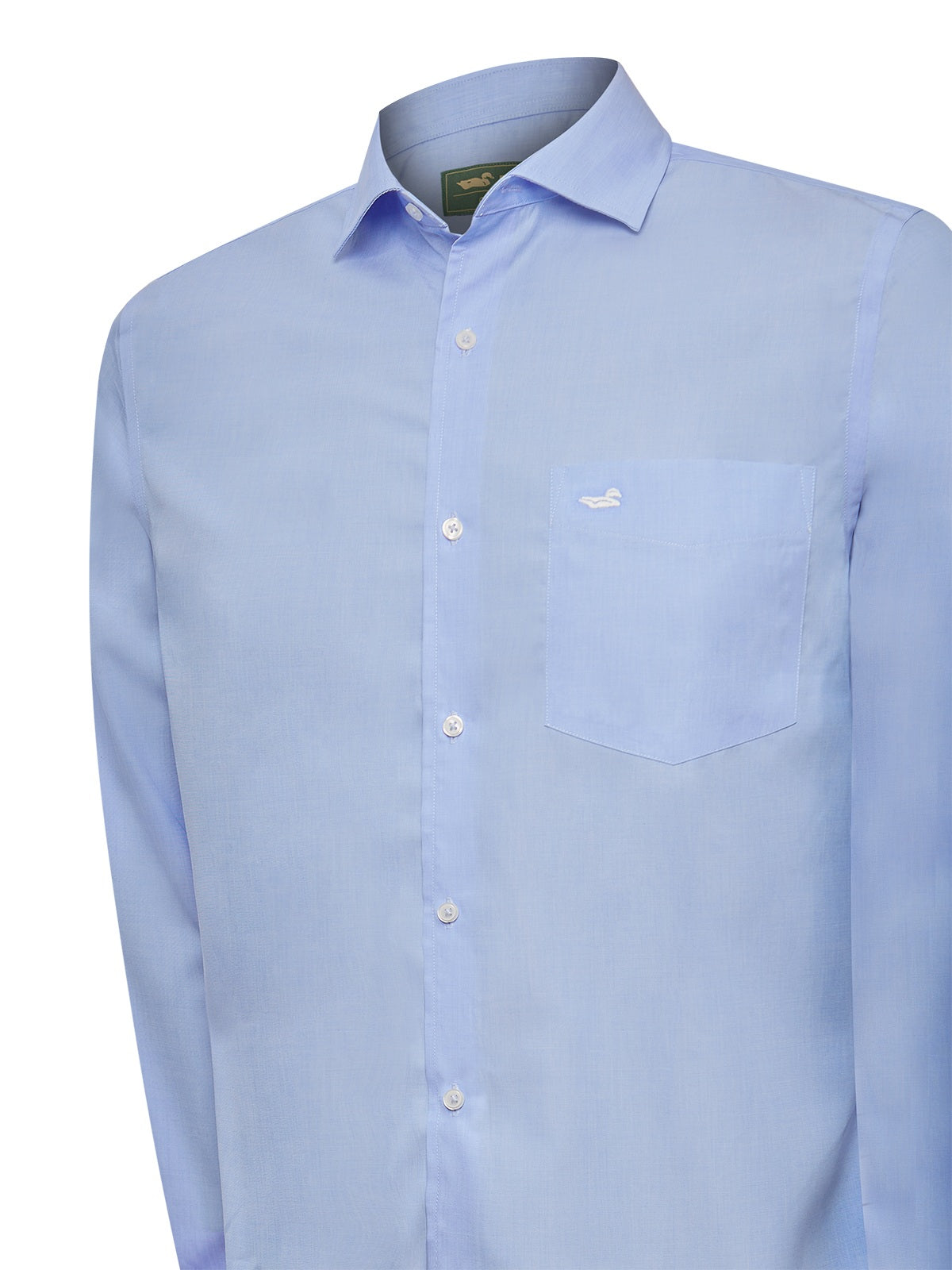 Camisa Algodón Hombre Easysolid Celeste Rockford