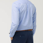 Camisa Algodón Hombre Easysolid Celeste Rockford