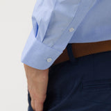 Camisa Algodón Hombre Easysolid Celeste Rockford