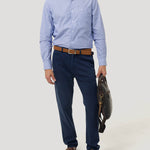 Camisa Algodón Hombre Easylife Celeste Rockford