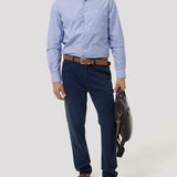 Camisa Algodón Hombre Easylife Celeste Rockford