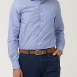 Camisa Algodón Hombre Easylife Celeste Rockford